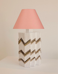 Ceramic Zig Zag Table Lamp