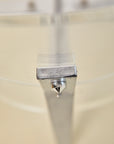Single Lucite and Chrome 1980s Postmodern Dining Chair