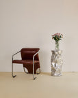 Tall Crushed Chrome Plinth