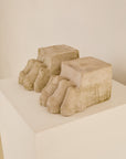 Decorative Pair of Carved Stone Lions Paws