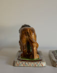 A Magnificent Pair of Vintage Medici-Style Pottery Lions