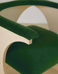 Green Velvet Space Age Armchair