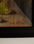 Vintage Framed Still Life Oil Painting – Fruit & Pitcher