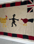 “The Rooster and The Clockbird” Fante Asafo Flag circa 1950