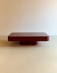 Red Lacquered Coffee Table