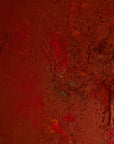 Vintage Mid-Century Abstract Expressionist Monochrome Red Canvas (c. 1960s–1970s)