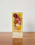 Vintage Resin Lamp With Dried Flowers