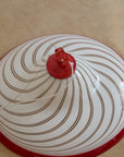 Vintage Mid-Century Murano Glass Space Age Swirl Pendant Light