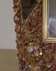 Saddle Oyster Shell Mosaic Mirror