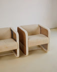 Pair of Rattan Armchairs