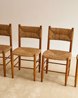 Set of x4 Rush Back Dining Chairs