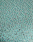 Blue Circle Pattern Ottoman