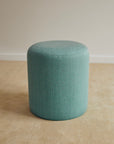 Blue Circle Pattern Ottoman