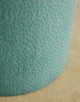 Blue Circle Pattern Ottoman