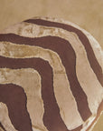 Zebra Velvet Ottoman