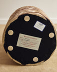 Zebra Velvet Ottoman