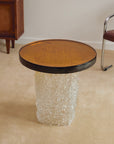 Thick Murano Glass Accent Table