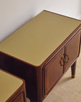 Pair of Italian Mid-Century Bedside Cabinets Attributed to Paolo Buffa (c. 1950s)