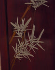 Vintage Chinoiserie Mahogany Room Divider Screen with Mother-of-Pearl Inlay