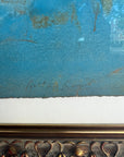 “Blue Collage” painting by A. Grant