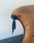 Pink Chinoiserie and Blue Tassle Slipper Chair