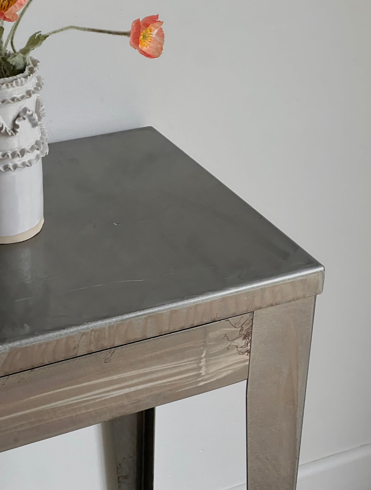 Metal Console Table With Drawers