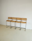 Set of x4 Marcel Bruer “Cesca” Style Bar Stools