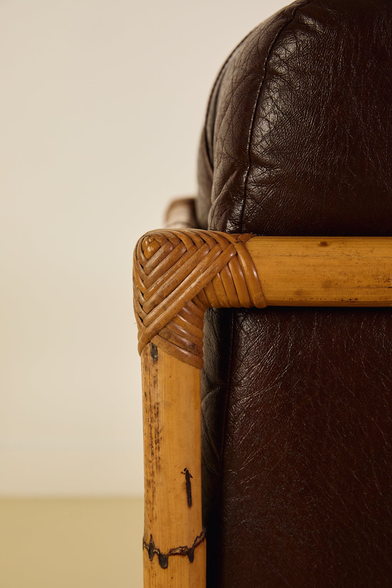 Mid Century Bamboo Armchair