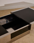 Vintage Willy Rizzo for Cidue Dry Bar Coffee Table | Italian, 1970s
