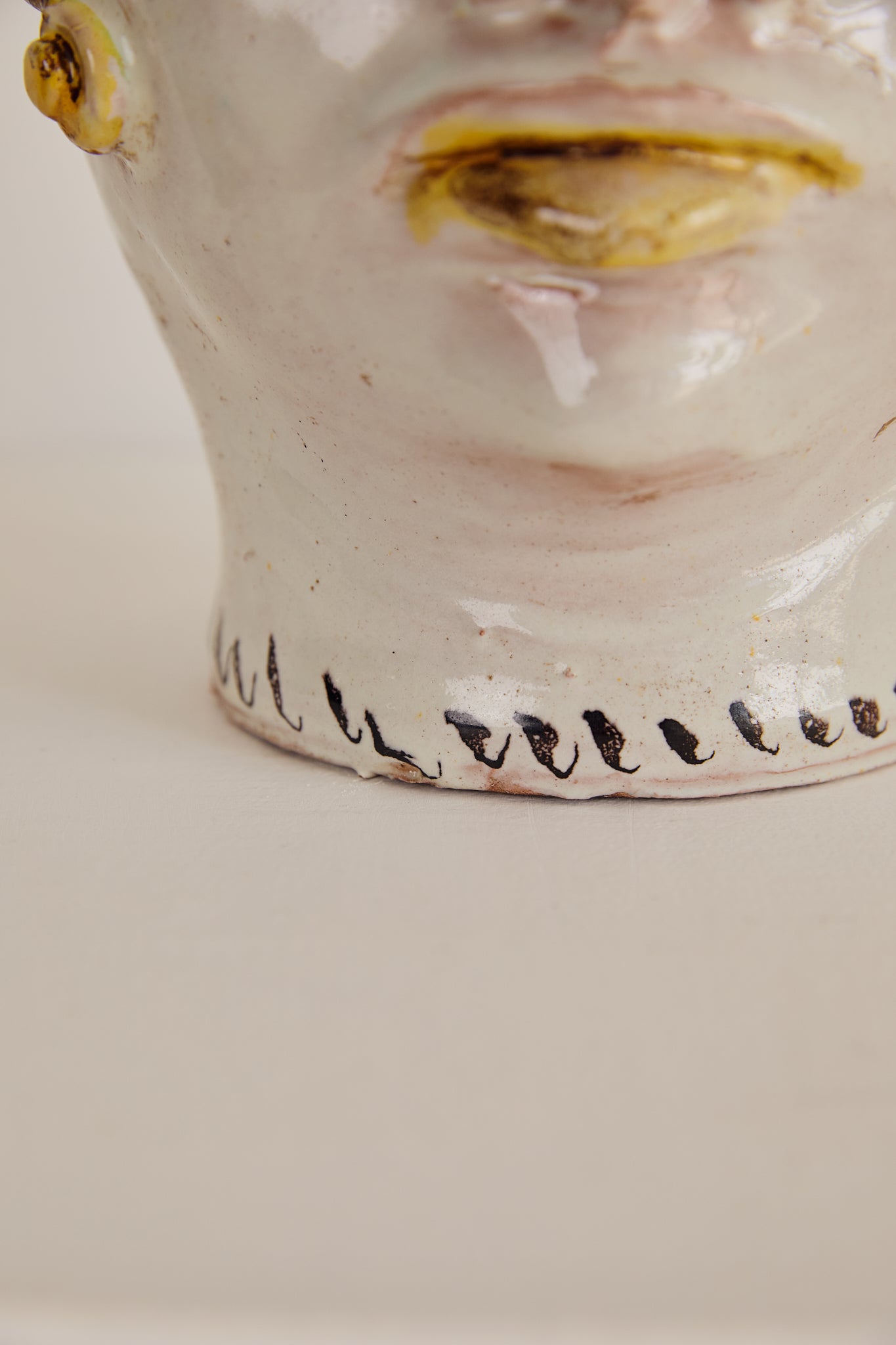 Sicilian Woman Head Jug