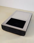 Low 1970s Mirror Top Coffee Table With Bar