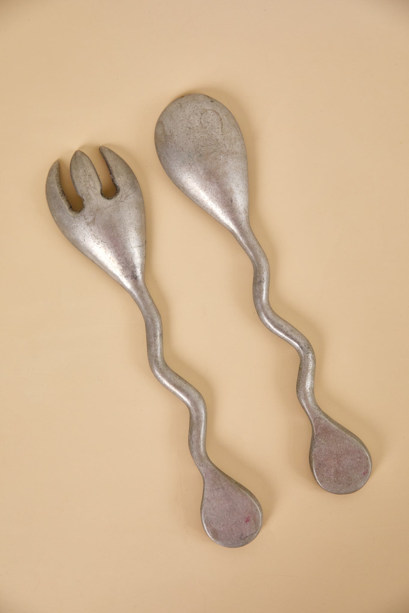 Pair of 90s Wiggle Salad Servers