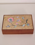 Wooden Box with Inlaid Mother of Pearl Detail