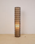 Tall Wicker Lattice Floor Lamp