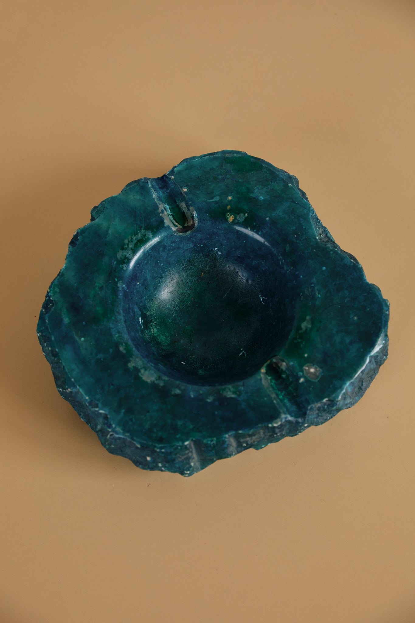 Chunky Turquoise Alabaster Ashtray