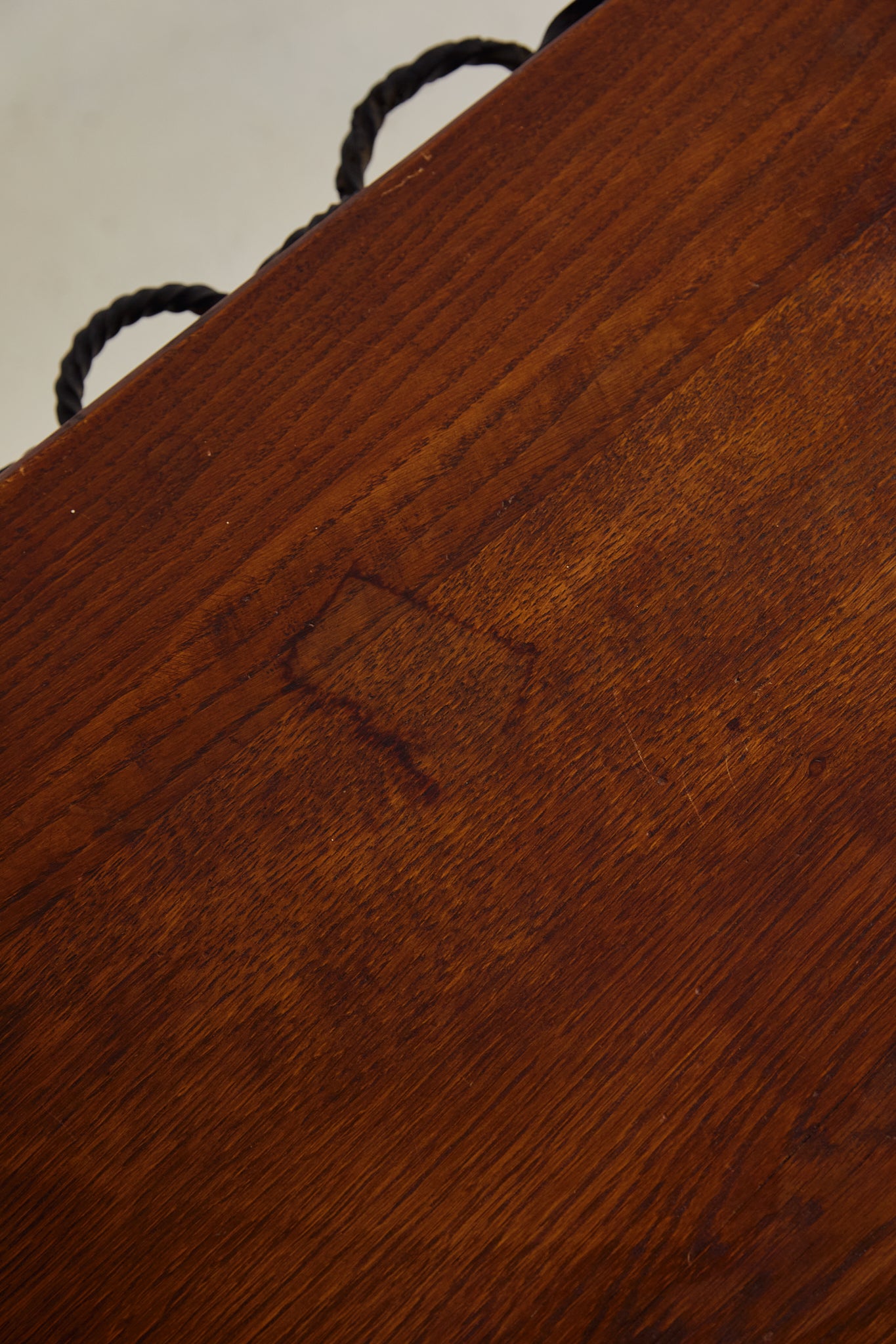 Brutalist Chain Iron and Oak Top Coffee Table
