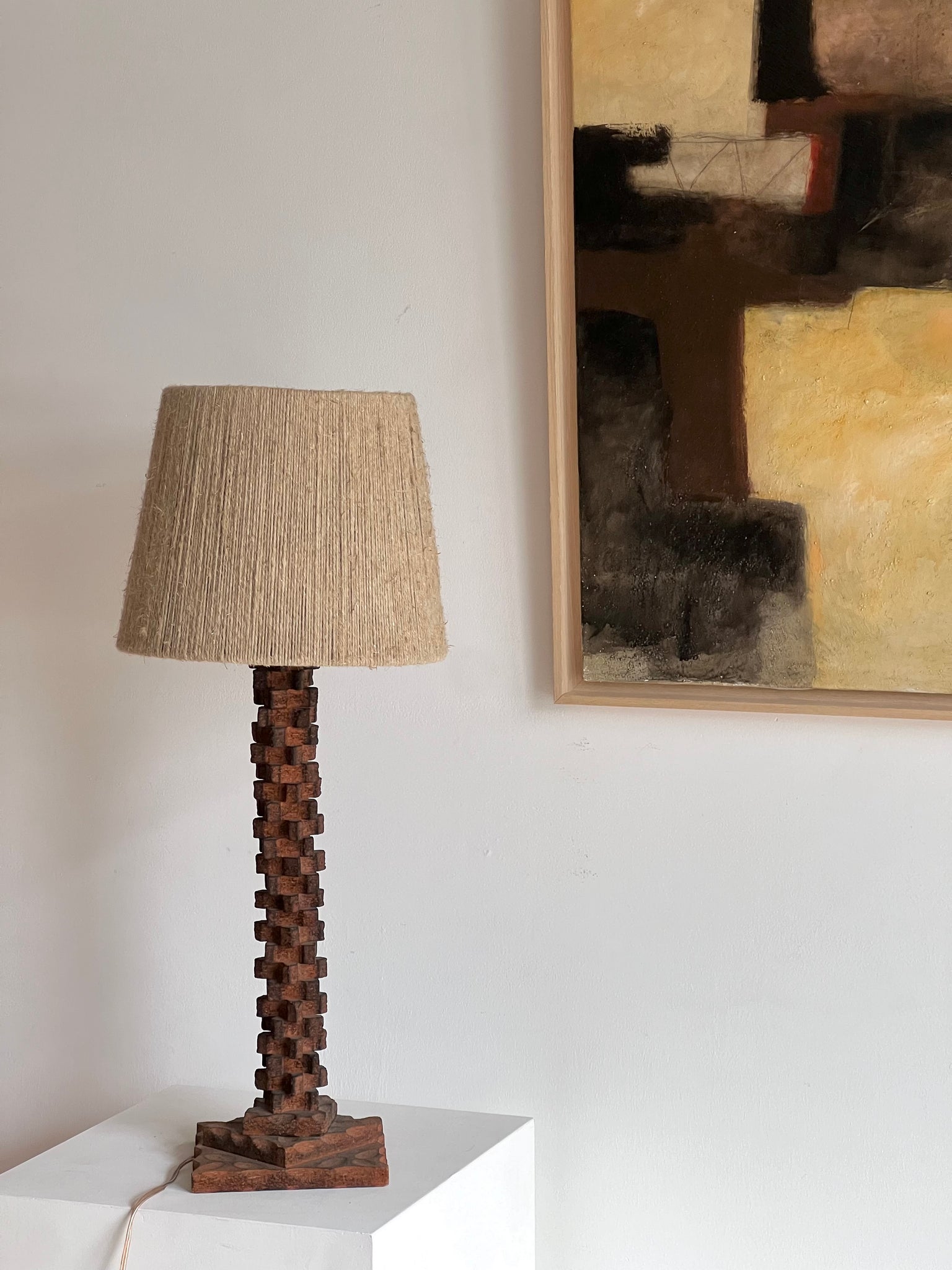 Dutch Cork And String Lamp