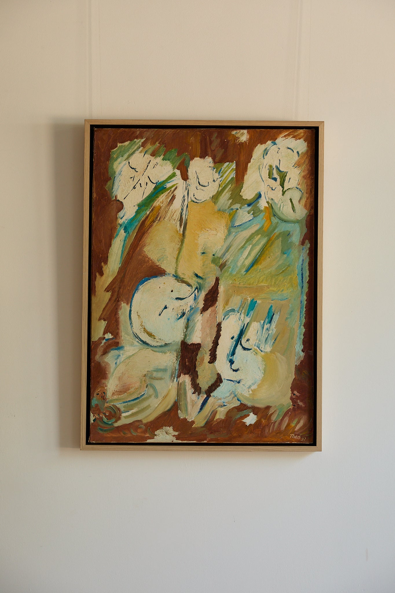 Mid-Century Expressionist Oil Painting