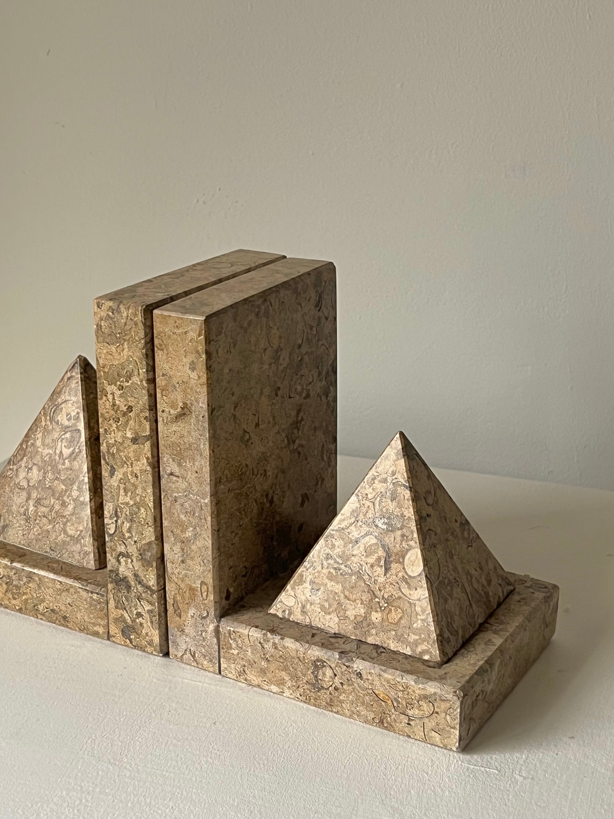 Art Deco Marble Bookends