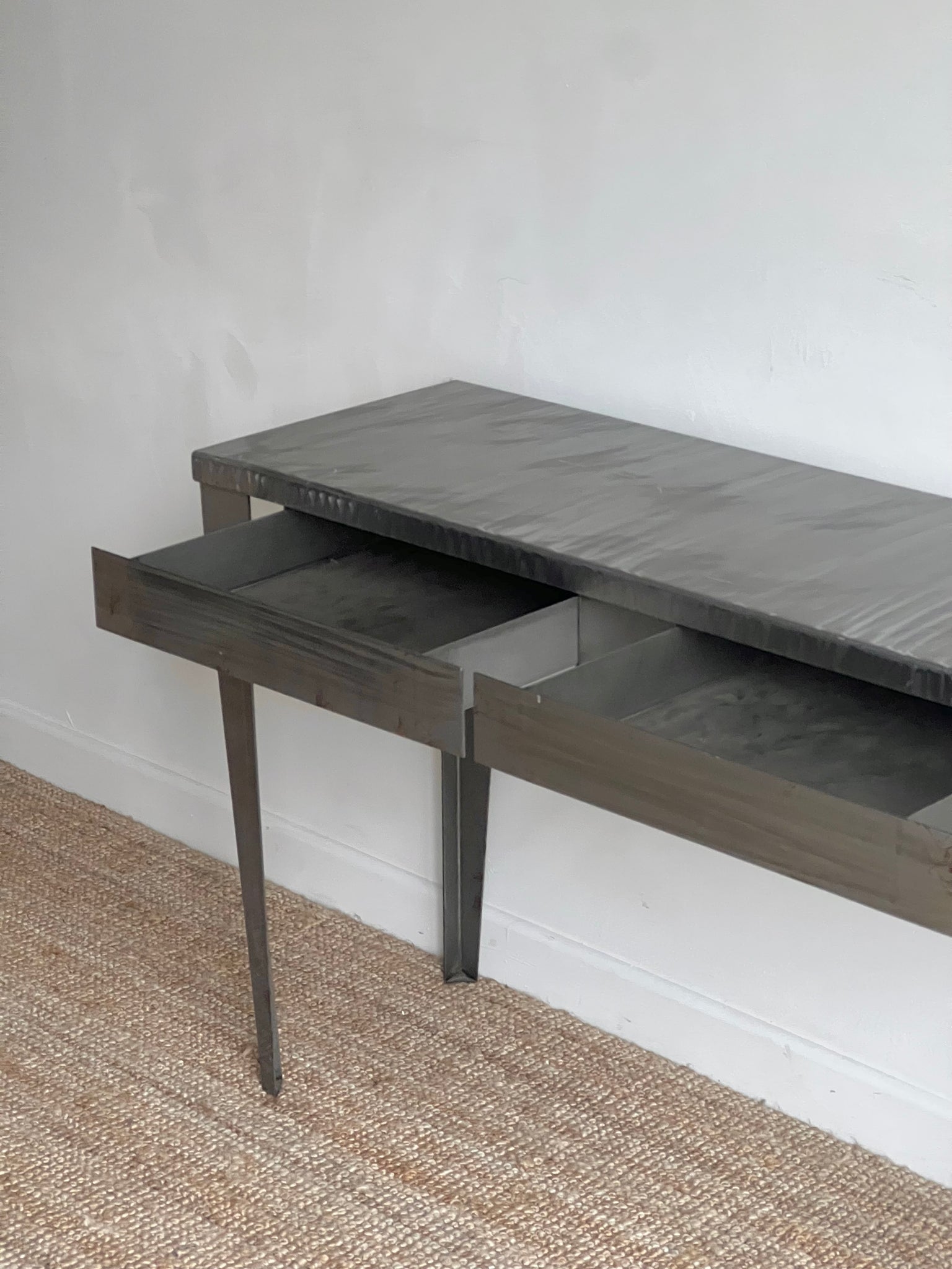 Metal Console Table With Drawers