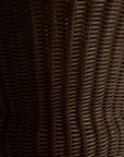 Vintage Woven Wicker Urn Vase with Handles