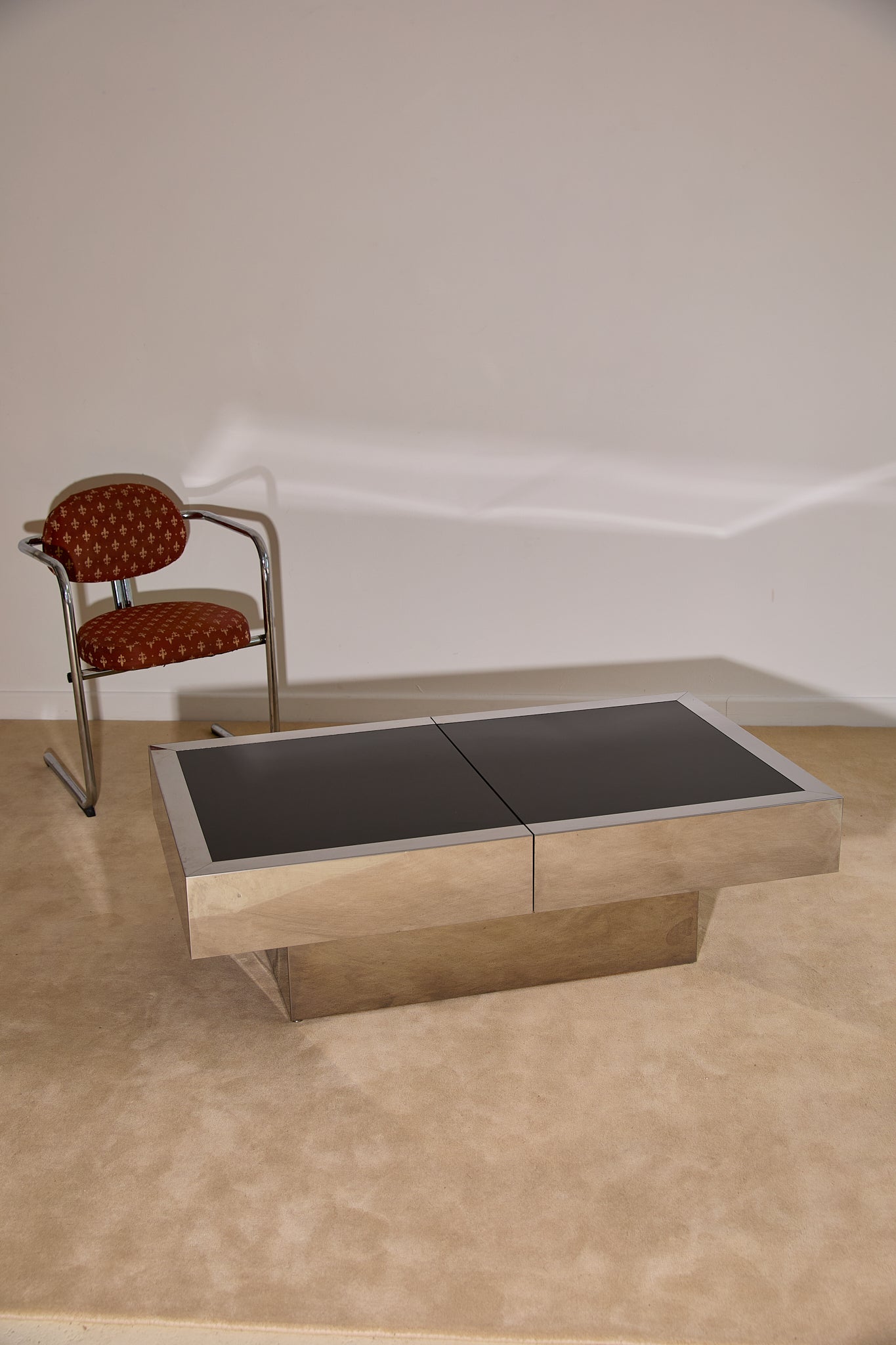 Vintage Willy Rizzo for Cidue Dry Bar Coffee Table | Italian, 1970s