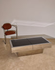 Vintage Willy Rizzo for Cidue Dry Bar Coffee Table | Italian, 1970s