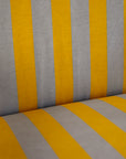 Pair of Italian Lounge Chairs With Stripe Cushions