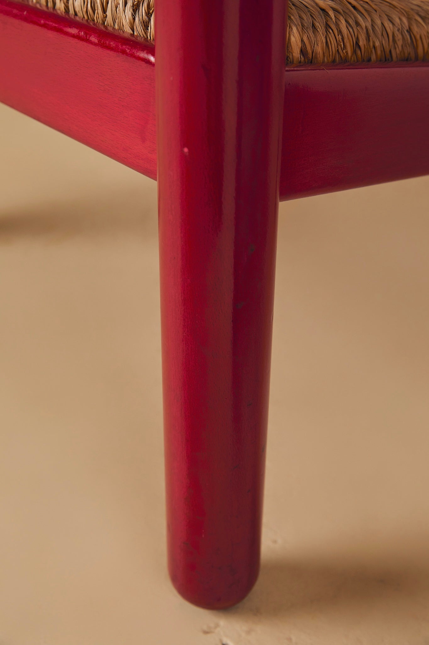 Cassina Carimate Armchair Pair Stained Red