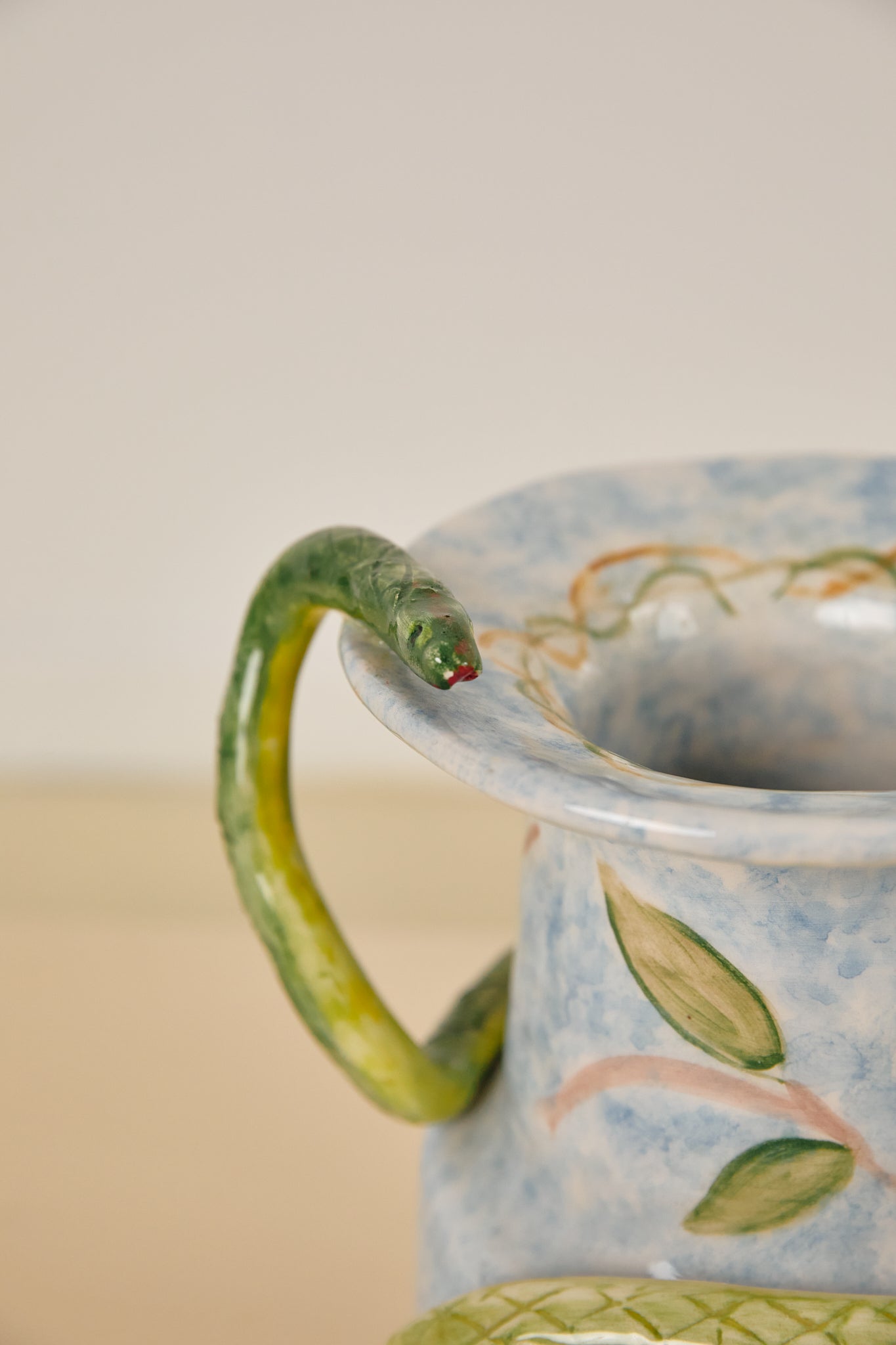 Italian Snake Vase