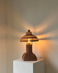 Heywood-Wakefield Style Vintage Wicker Table Lamp
