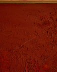 Vintage Mid-Century Abstract Expressionist Monochrome Red Canvas (c. 1960s–1970s)