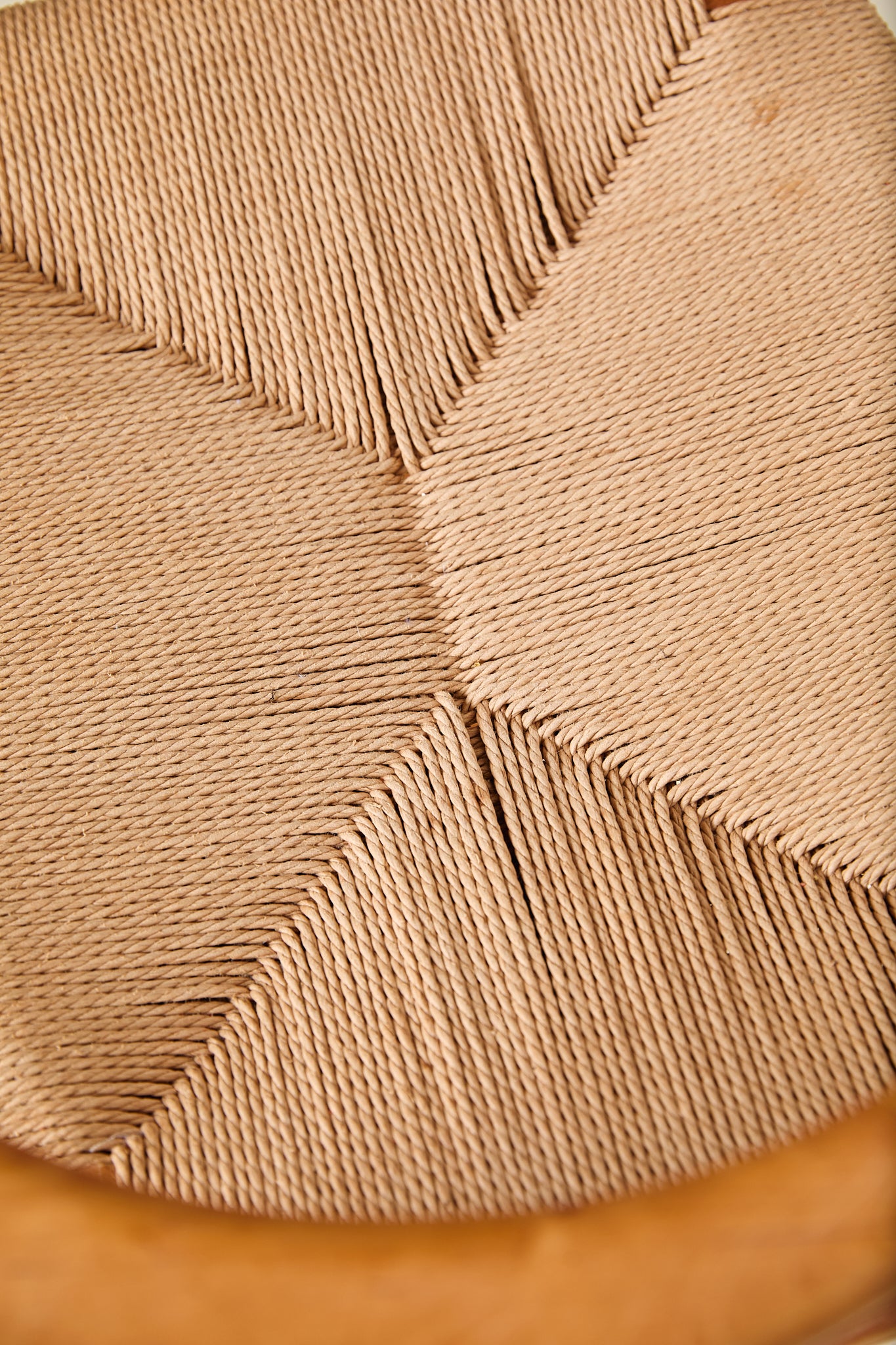 Set of 4 Rainer Daumiller Dining Chairs in Pine and Papercord, 1970s
