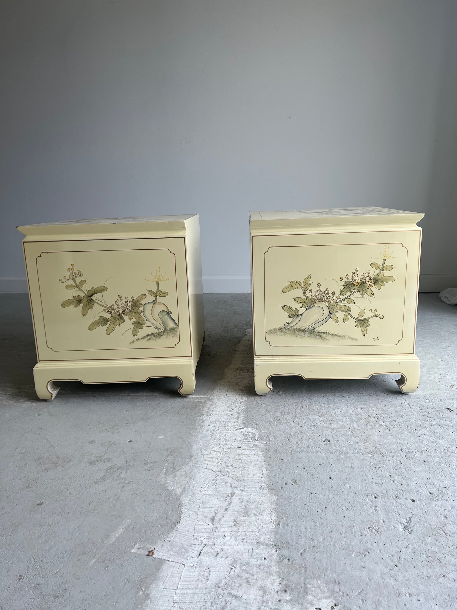 Pair of Chinoiserie Bedside Tables